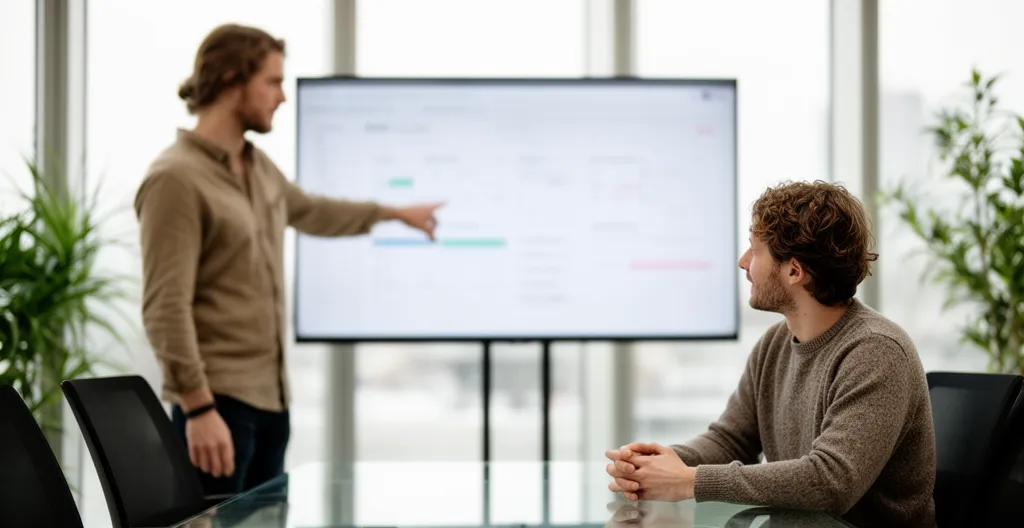 Restitution d'audit réseau avec présentation des résultats sur écran de supervision